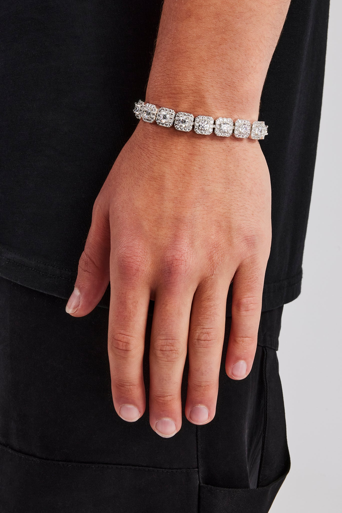 10 mm Cluster-Tennisarmband